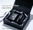 Woody Fougere Eau de Parfum , Matte Black Textured Cylinder Perfume Bottle with Premium Black Gift Box