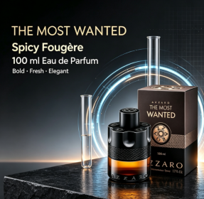 100ml Spicy Fougère Eau de Parfum for Men Long Lasting Woody Amber Scent Masculine Daily Fragrance Spray for Dating Office