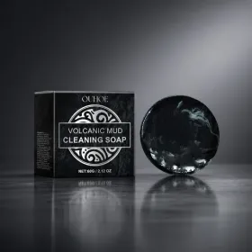 OUHOE Volcanic Mud Facial Cleansing Bar, 60 g