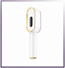 Multi-Functional 3-in-1 Scalp Massager & Hair Oil Applicator Brush | Cordless Electric Red & Blue Light Therapy Comb | Rechargeable & Portable He