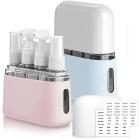 Travel Bottle Set, 8-Pack TSA Approved Travel Size Bottles, Travel Container Dispenser, Travel Shampoo Bottles For Cosmetics Conditioner And Loti (Option: plastic)